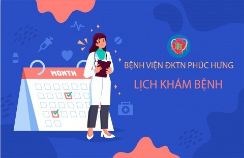 LỊCH KHÁM BỆNH TỪ NGÀY 21/10-27/10/2024