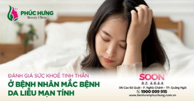 Đánh giá sức khỏe tinh thần ở bệnh nhân mắc bệnh da liễu mạn tính 