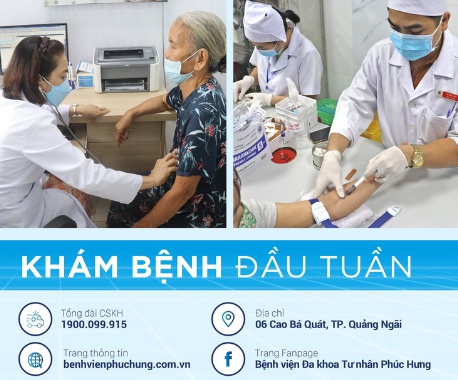 Khám sức khỏe thứ 2 đầu tuần tại Bệnh viện Phúc Hưng