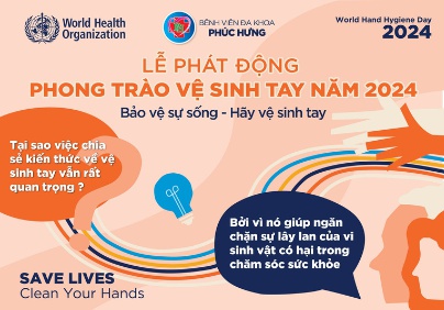 Ngày vệ sinh tay tại Bệnh viện Phúc Hưng 2024